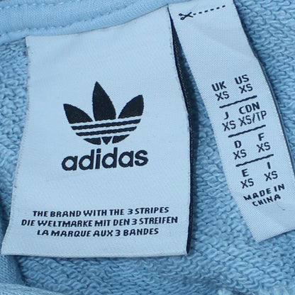 Mens UK Size XS adidas Blue Pullover Hoodie