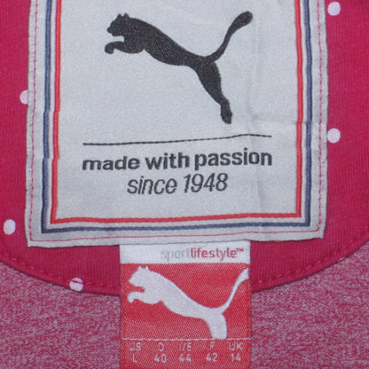 Puma Womens Pink Pullover Hoodie Size 14 Logo Casual Sportswear