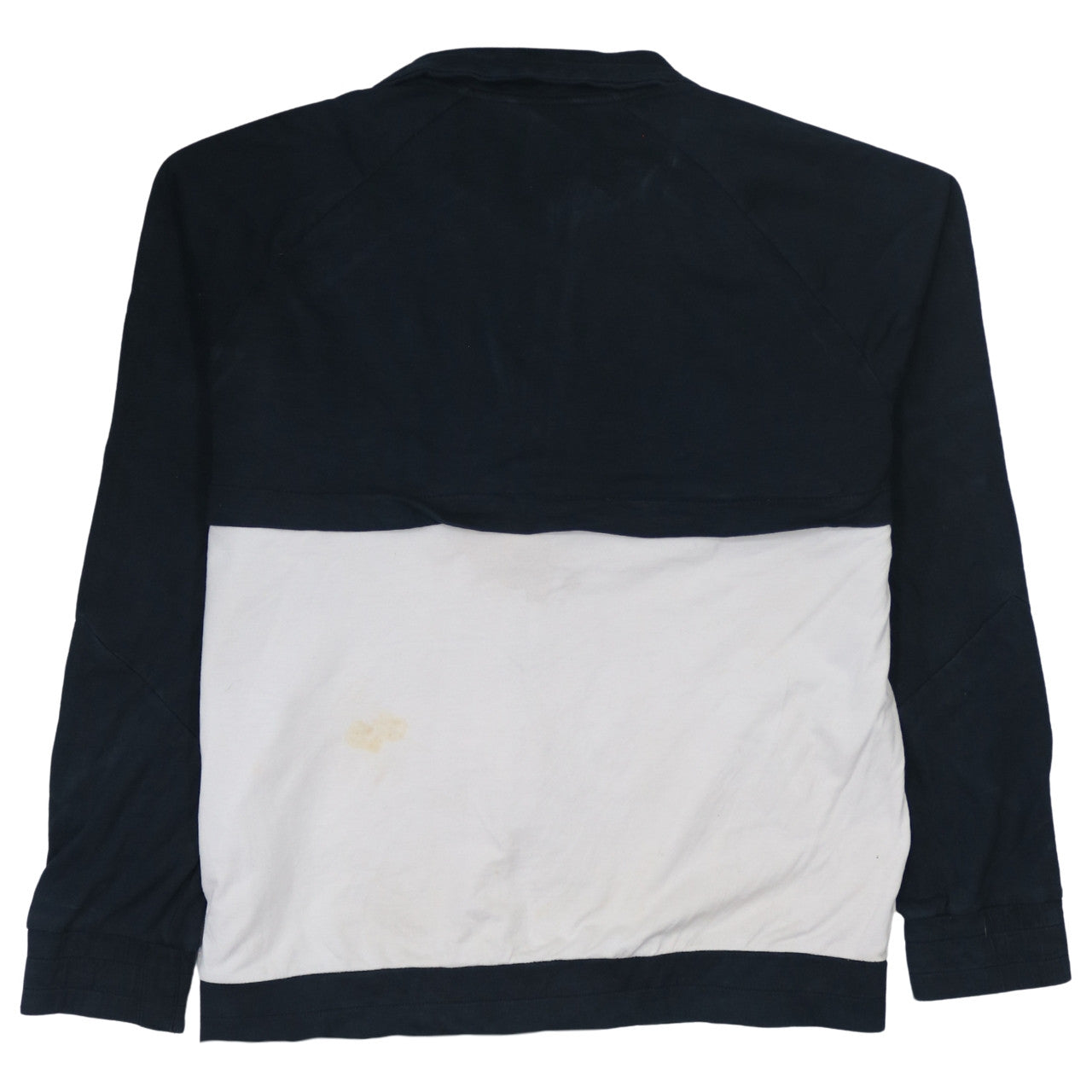 Adidas Mens 2XL Black White Track Jacket Zip Cotton Blend