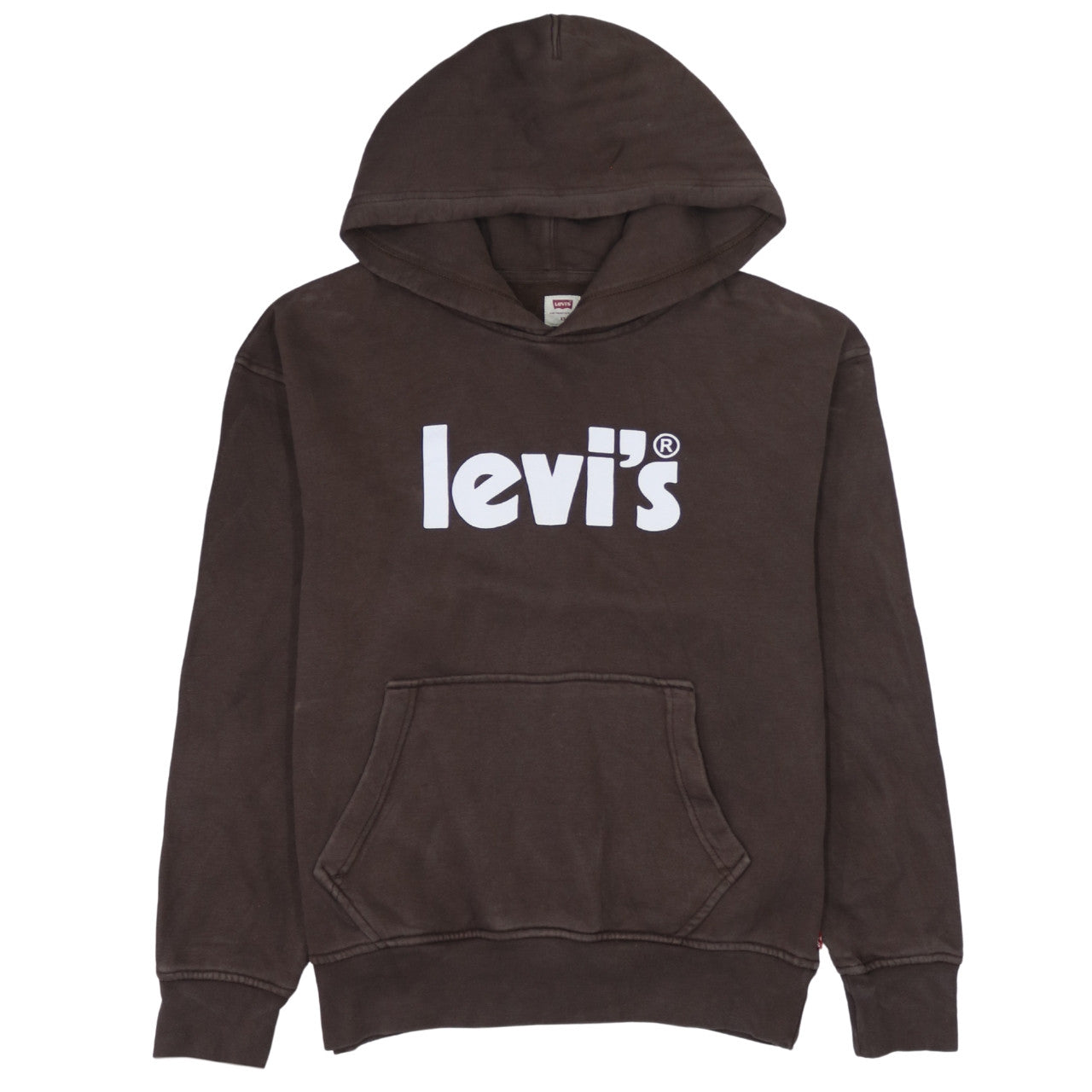 Mens UK Size XS Levi's Brown Pullover Hoodie