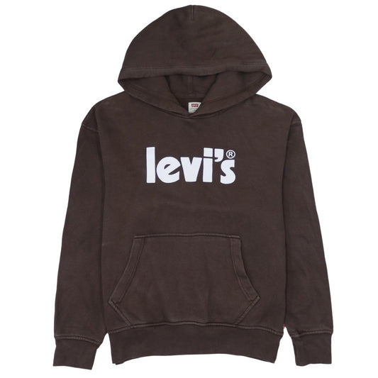 Mens UK Size XS Levi's Brown Pullover Hoodie