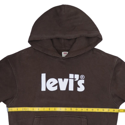 Mens UK Size XS Levi's Brown Pullover Hoodie