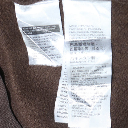 Mens UK Size XS Levi's Brown Pullover Hoodie