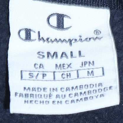Champion Women’s Blue Small Pullover Sweatshirt Logo Crew Neck