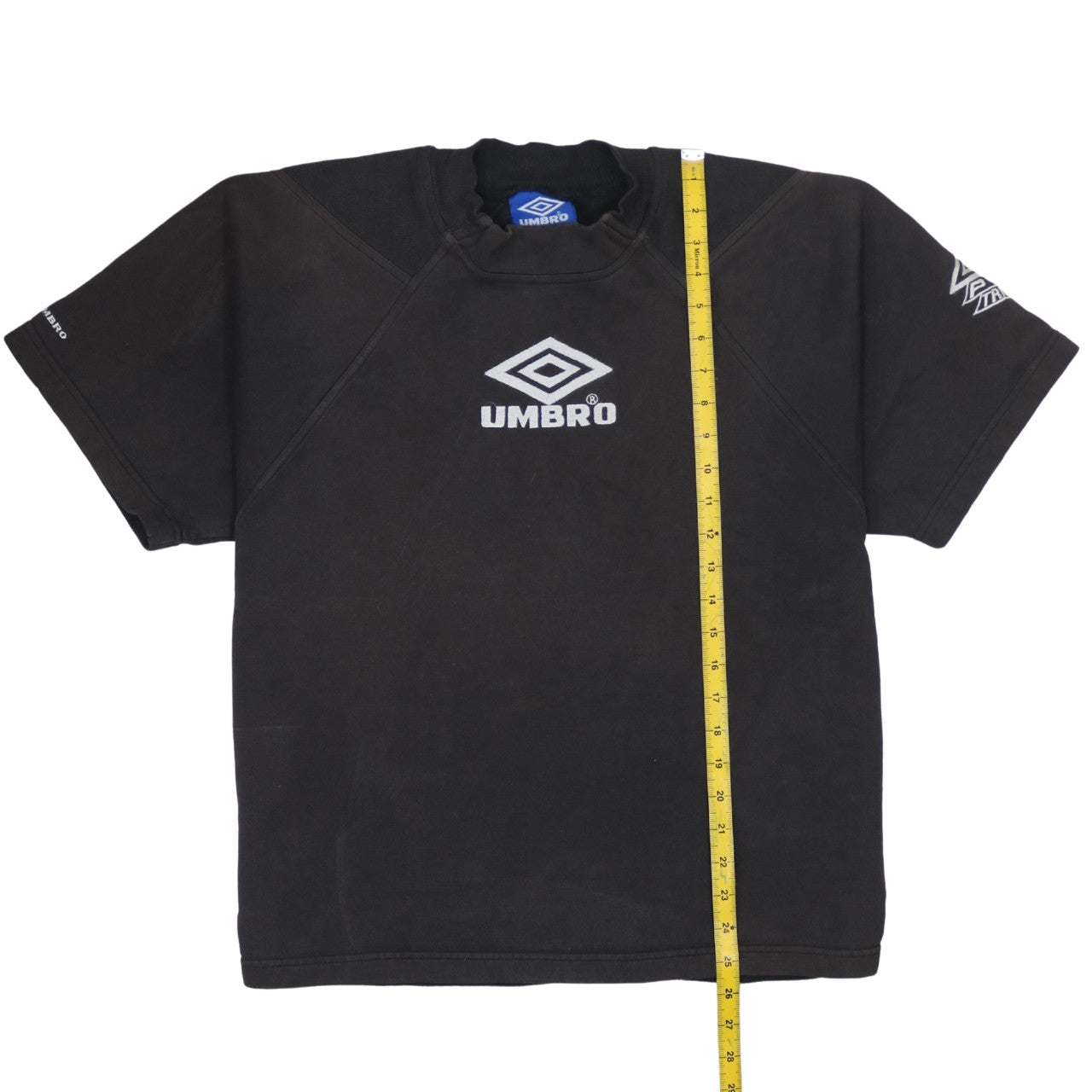 Umbro Men’s Black M Vintage Sports T-Shirt Short Sleeve Logo