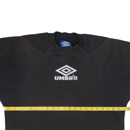 Umbro Men’s Black M Vintage Sports T-Shirt Short Sleeve Logo