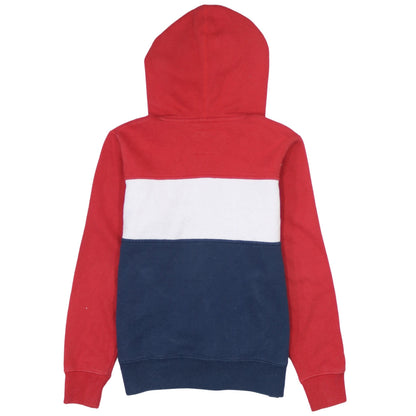 Levi's Boys Red Colourblock Pullover Hoodie Size 12 Years Cotton Blend