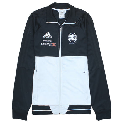 Adidas Men’s Black White Track Jacket S Sports Full Zip