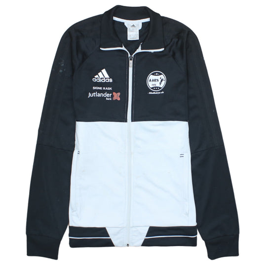Adidas Men’s Black White Track Jacket S Sports Full Zip