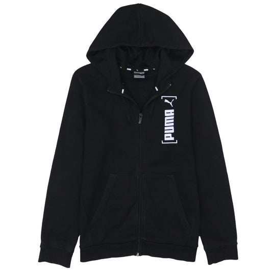 Mens UK Size S PUMA Black Full Zip Hoodie