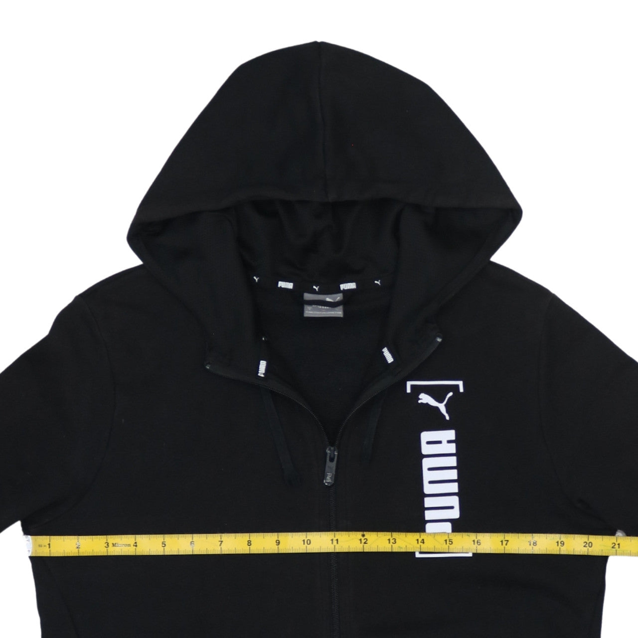 Mens UK Size S PUMA Black Full Zip Hoodie