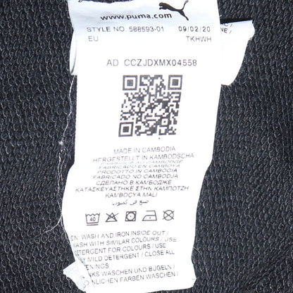 Mens UK Size S PUMA Black Full Zip Hoodie