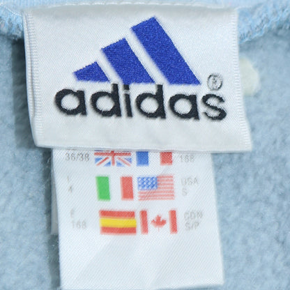 Adidas Women’s Blue Pullover Sweatshirt Size 10 Crew Neck Logo Sportswear