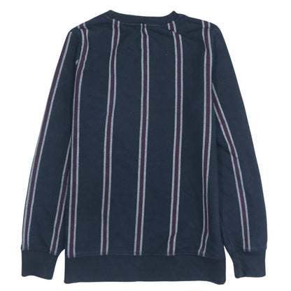 Tommy Hilfiger Men's Blue Striped Crew Neck Sweatshirt S