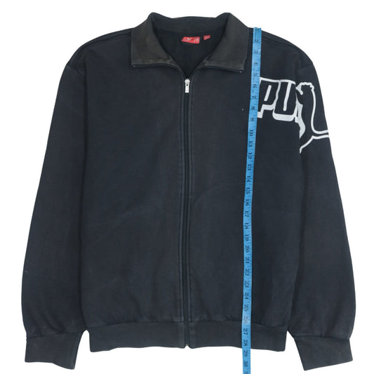 Puma Men’s Black XL Track Jacket Full Zip Logo Sportswear