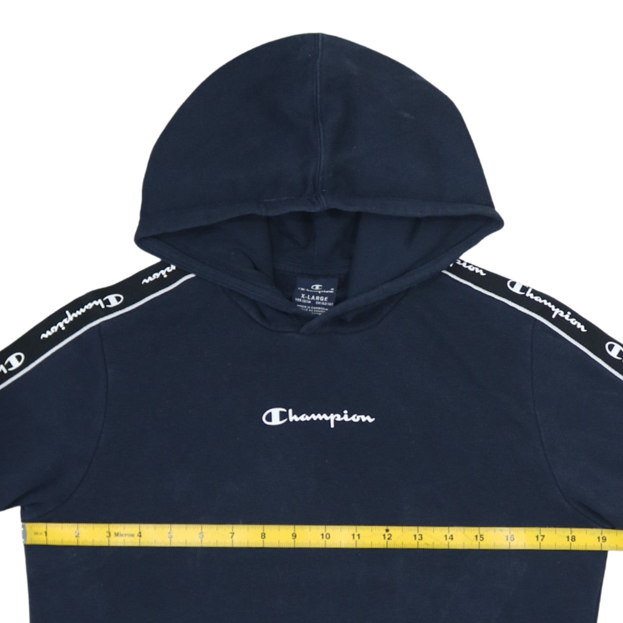 Champion Boys Blue Pullover Hoodie 13-14Y Logo Hooded Sweatshirt