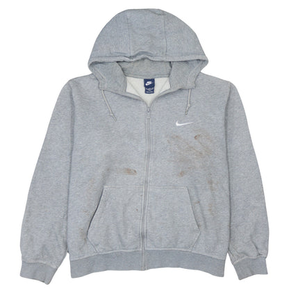 Mens UK Size 2XL Nike Grey Full Zip Hoodie