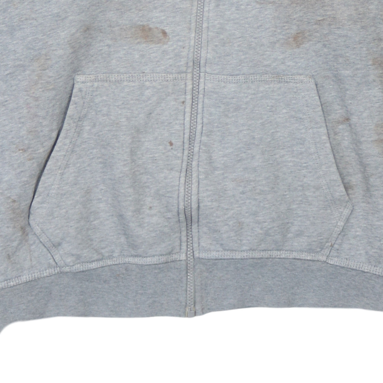 Mens UK Size 2XL Nike Grey Full Zip Hoodie