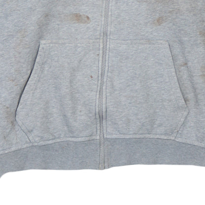 Mens UK Size 2XL Nike Grey Full Zip Hoodie
