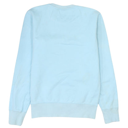 Champion Womens Blue XS Pullover Sweatshirt Logo Crew Neck Long Sleeve