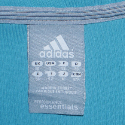 Adidas Womens Blue Size 10 Track Jacket Full Zip Casual Sportswear