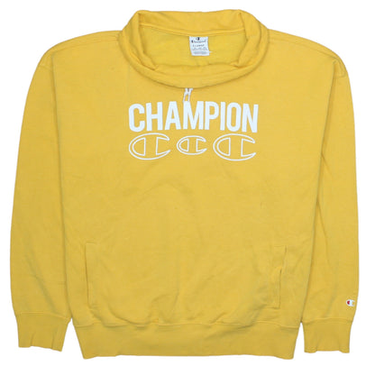 Mens UK Size XL Champion Yellow Pullover Sweatshirt