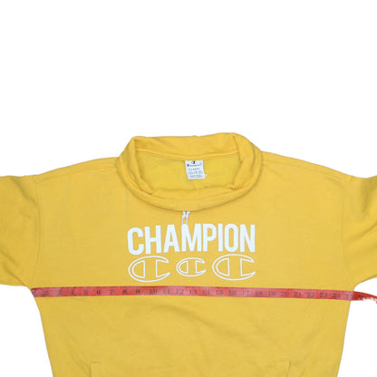 Mens UK Size XL Champion Yellow Pullover Sweatshirt