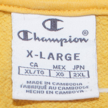 Mens UK Size XL Champion Yellow Pullover Sweatshirt