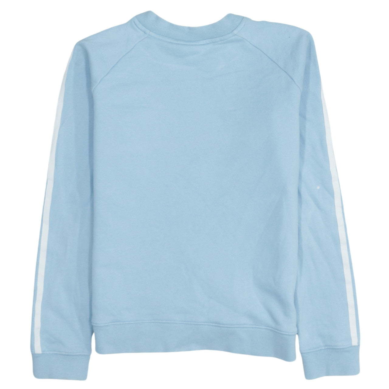 Adidas Women's Blue Crew Neck Sweatshirt UK 6 XS Long Sleeve Logo