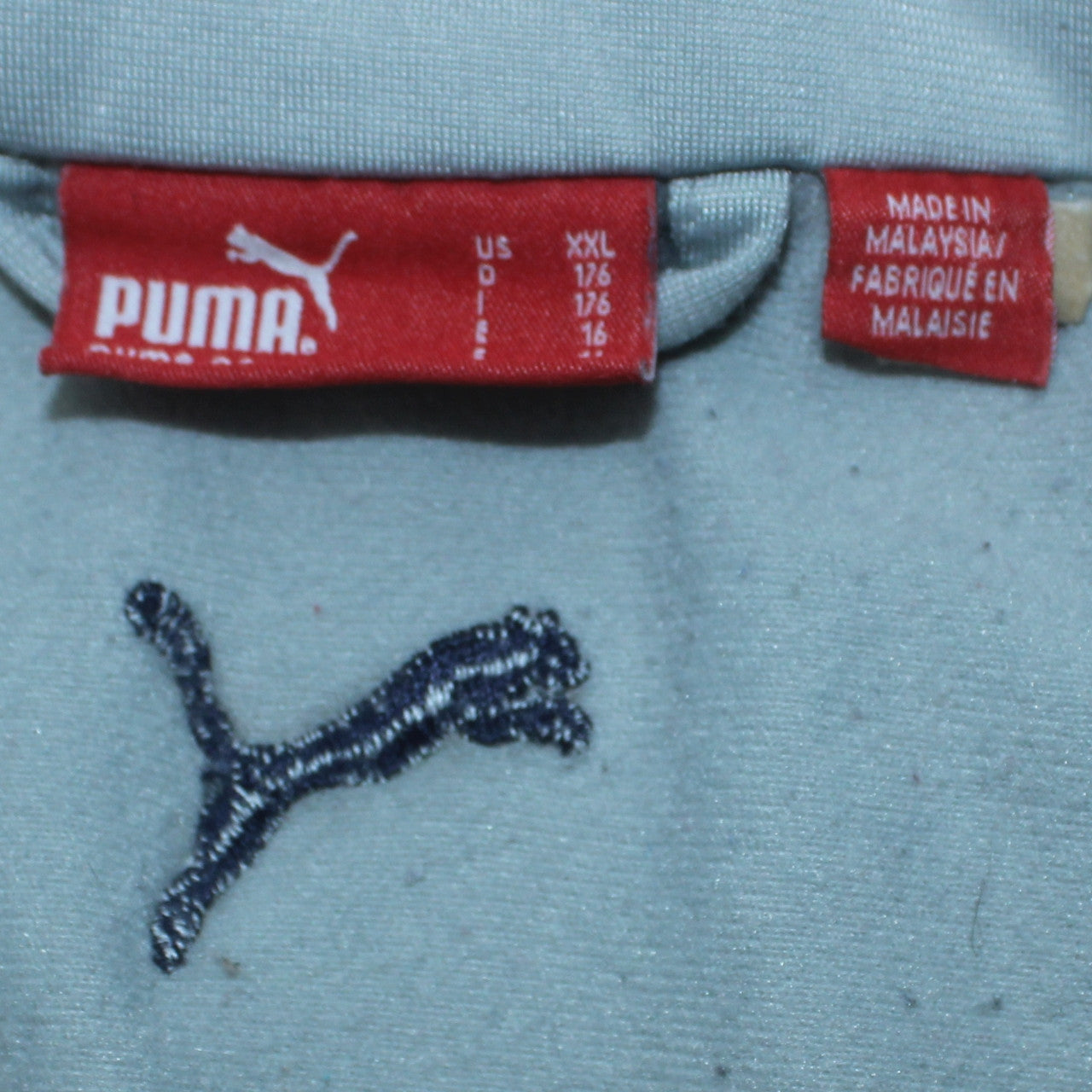 Puma Men’s Grey 2XL Track Jacket Full Zip Polyester Sportswear