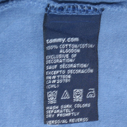 Tommy Hilfiger Men’s Blue XL V-Neck Short Sleeve Cotton T-Shirt
