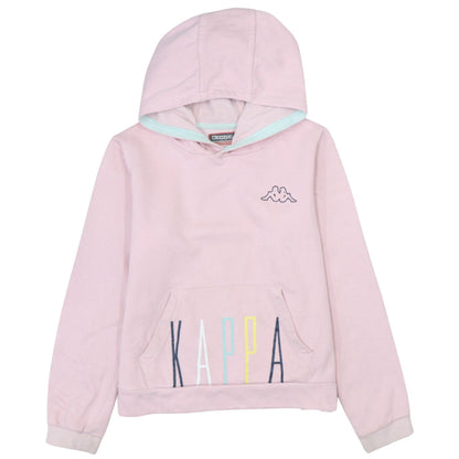 Kappa Girls Pink Hoodie 14 Years Pullover Logo Graphic Sweatshirt