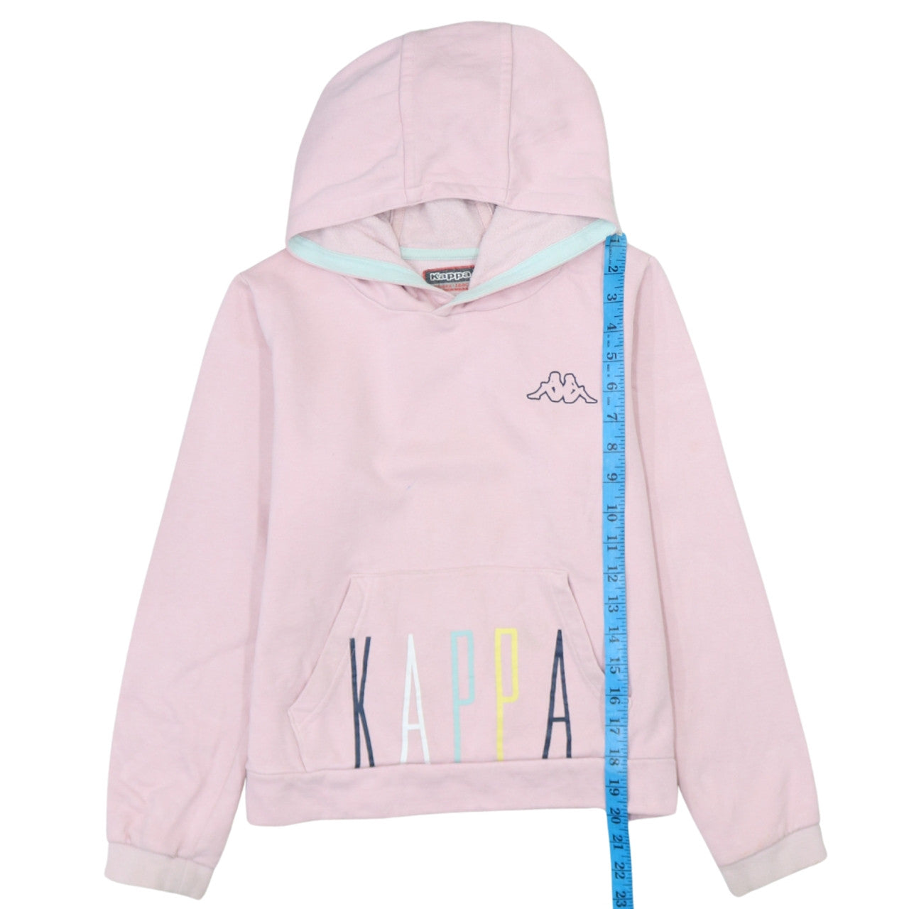Kappa Girls Pink Hoodie 14 Years Pullover Logo Graphic Sweatshirt