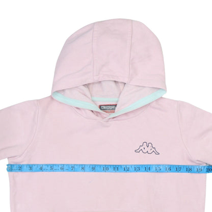 Kappa Girls Pink Hoodie 14 Years Pullover Logo Graphic Sweatshirt