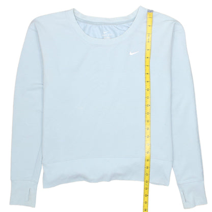 Nike Women’s Blue Sweatshirt Small Dri-Fit Crew Neck Long Sleeve