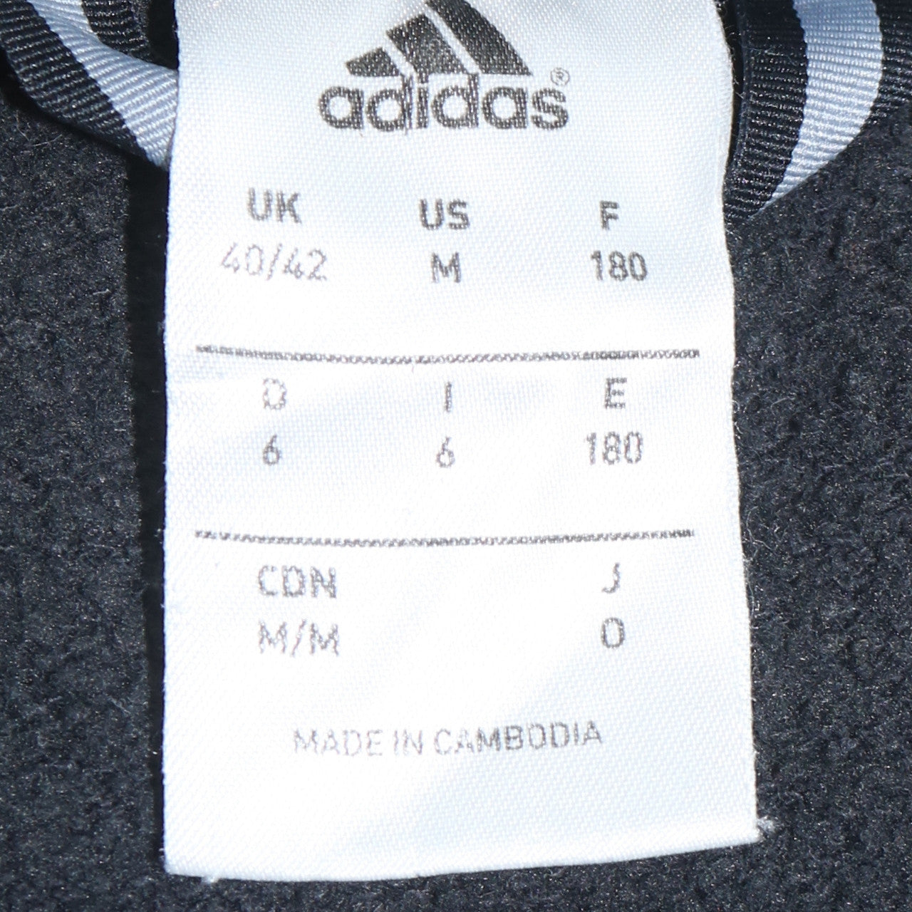 Adidas Men's Black M Track Jacket Full Zip Sportswear