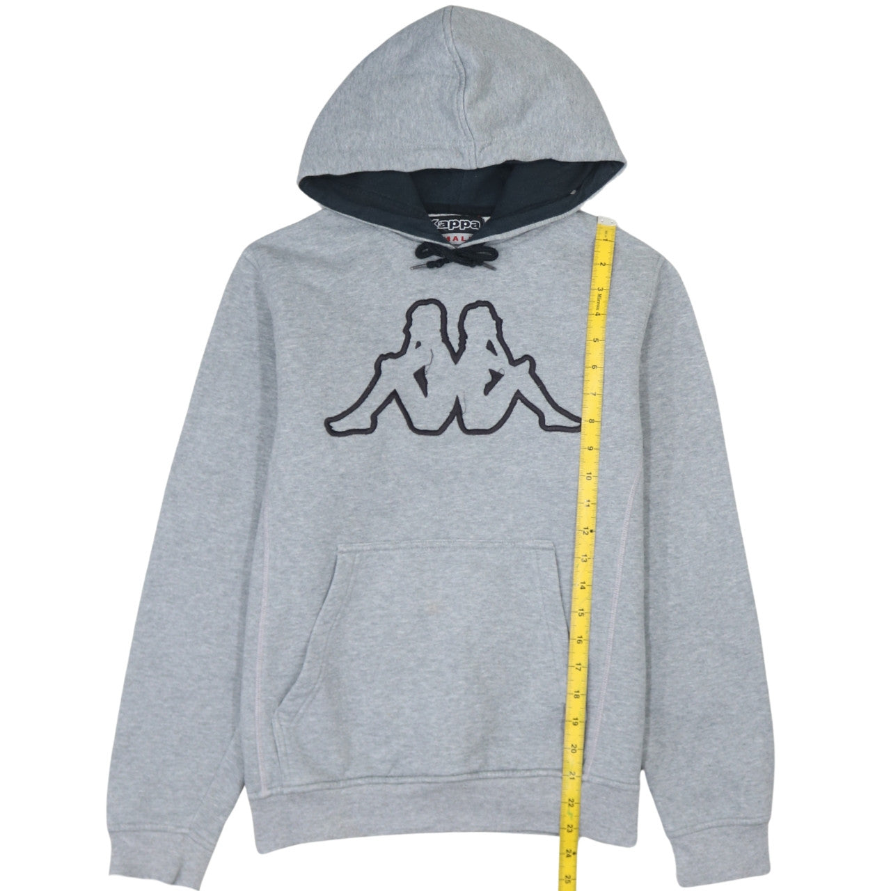 Mens UK Size S Kappa Grey Pullover Hoodie