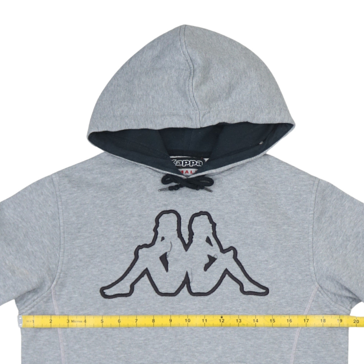 Mens UK Size S Kappa Grey Pullover Hoodie
