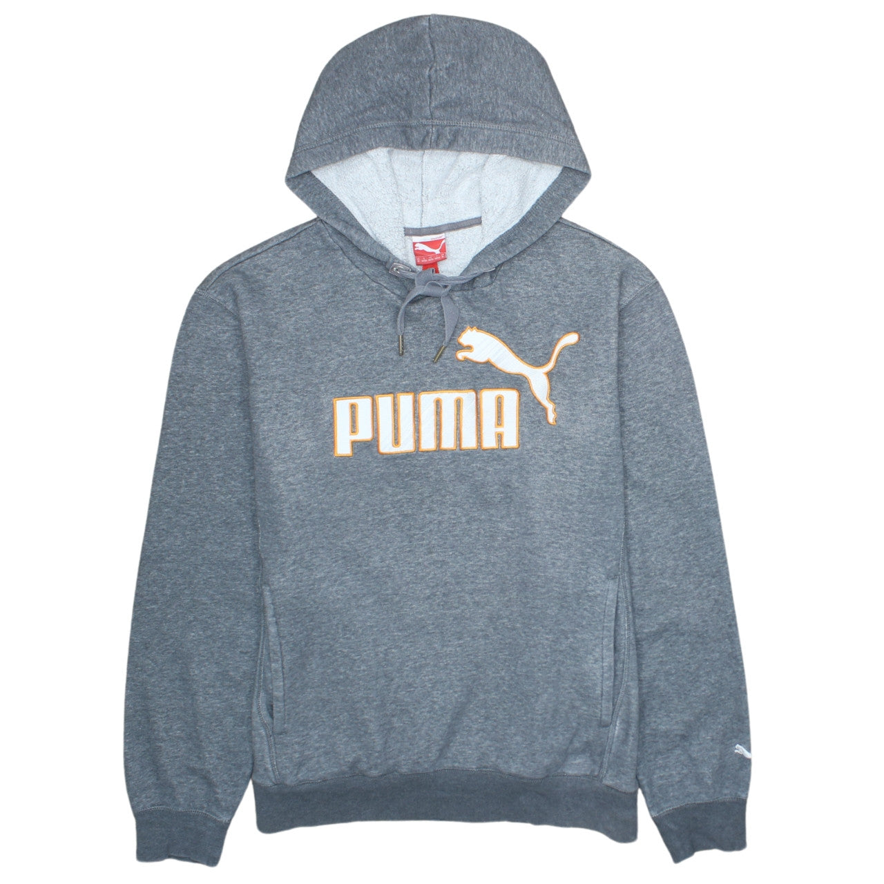 Mens UK Size M PUMA Grey Pullover Hoodie