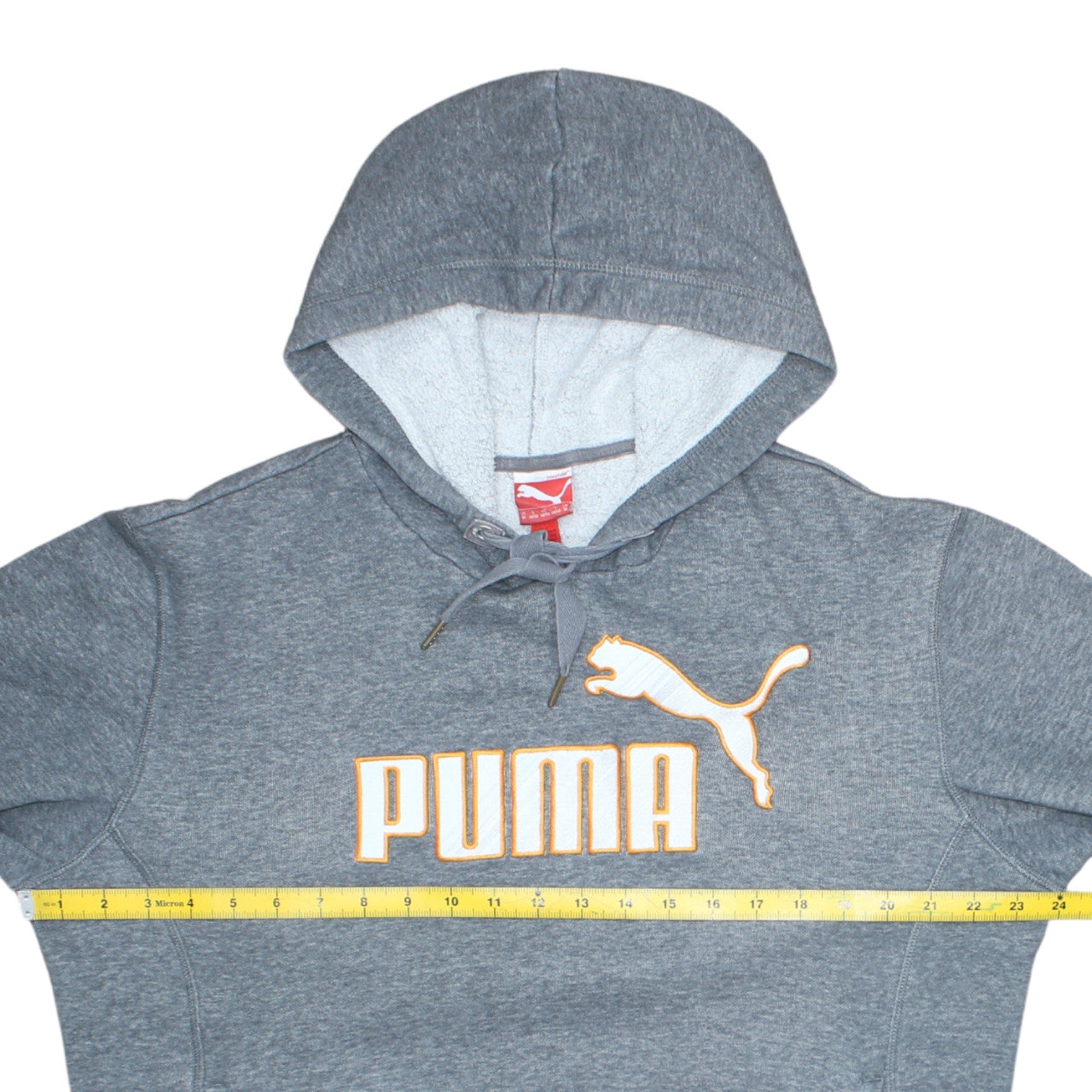 Mens UK Size M PUMA Grey Pullover Hoodie