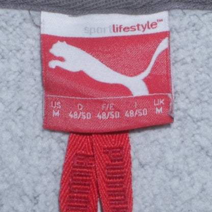 Mens UK Size M PUMA Grey Pullover Hoodie