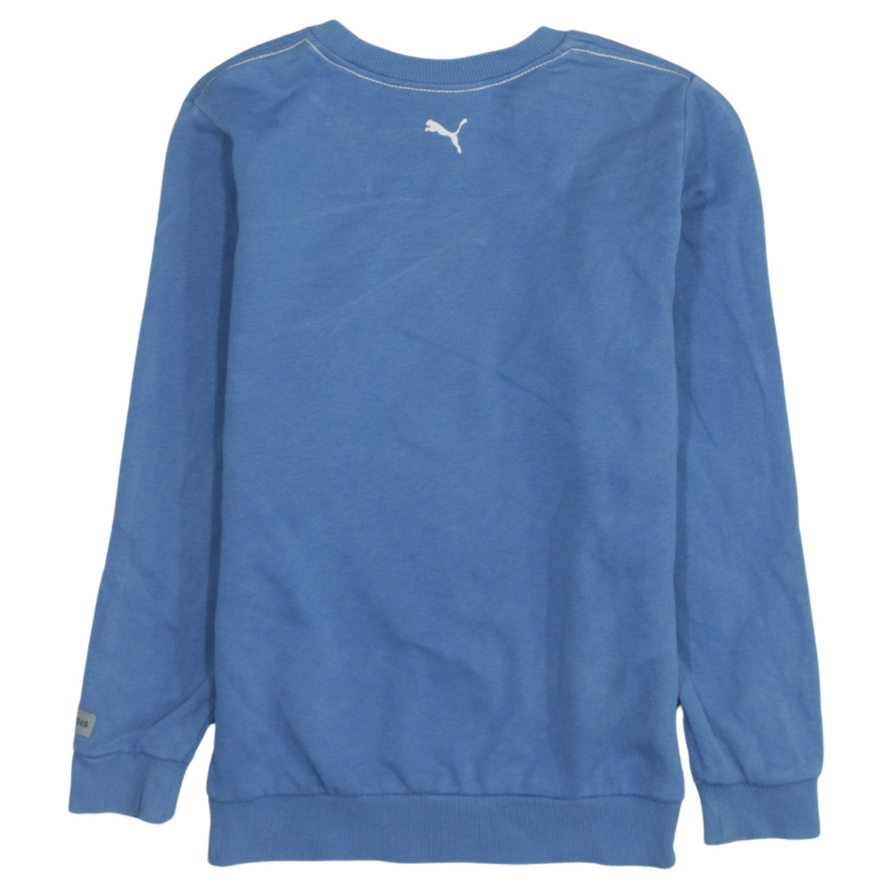 Puma Teens Blue Sweatshirt UK 24/26 Crew Neck Long Sleeve Logo