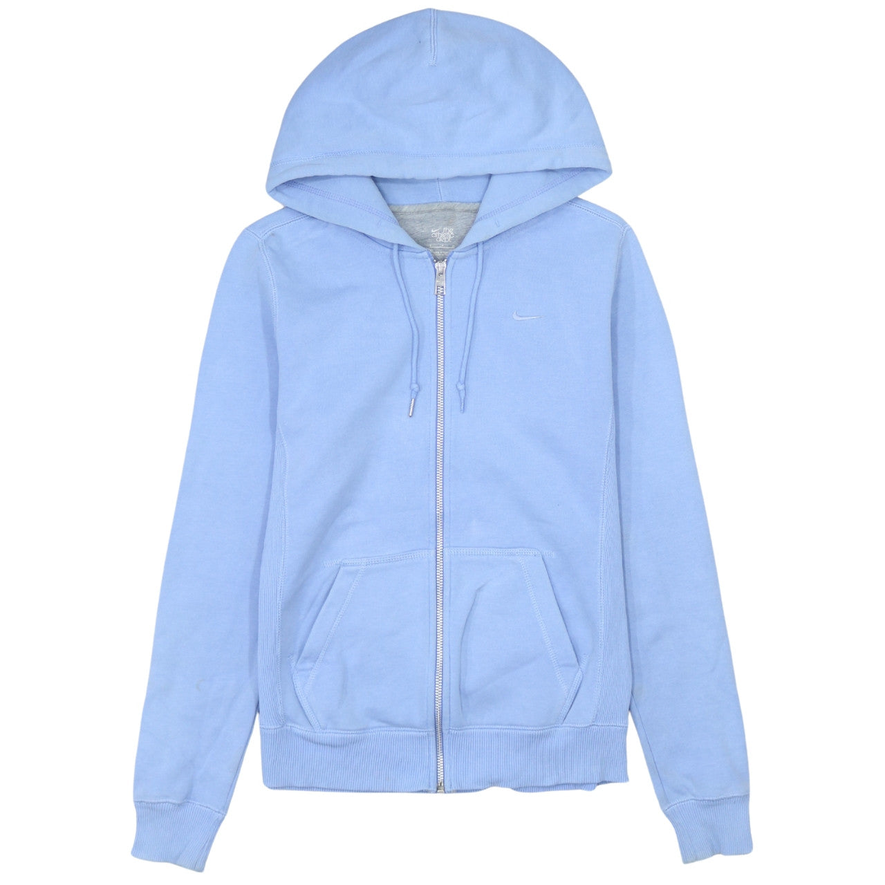 Nike Women’s Blue Full Zip Hoodie Small Cotton Blend