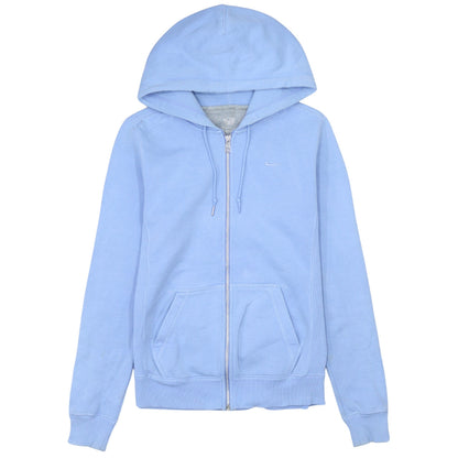Nike Women’s Blue Full Zip Hoodie Small Cotton Blend