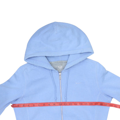 Nike Women’s Blue Full Zip Hoodie Small Cotton Blend