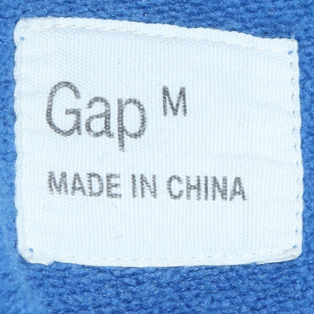 Mens UK Size M Gap Blue Pullover Hoodie