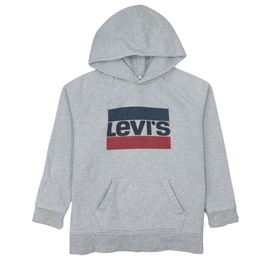 Mens UK Size M Levi's Grey Pullover Hoodie