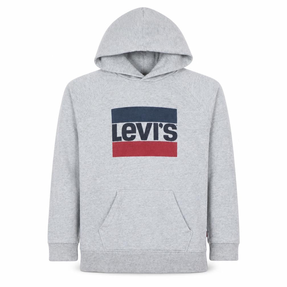 Mens UK Size M Levi's Grey Pullover Hoodie