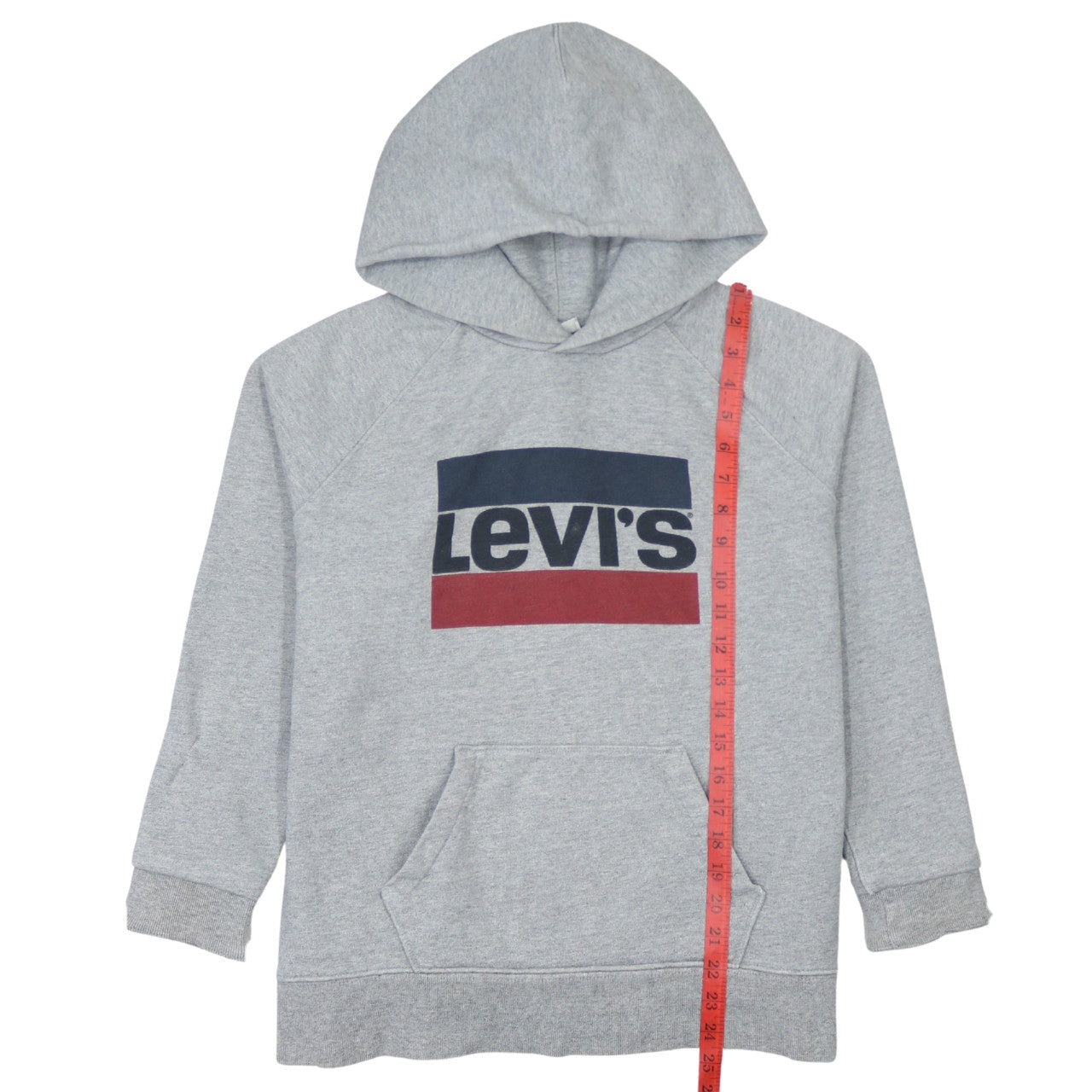 Mens UK Size M Levi's Grey Pullover Hoodie