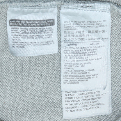 Mens UK Size M Levi's Grey Pullover Hoodie